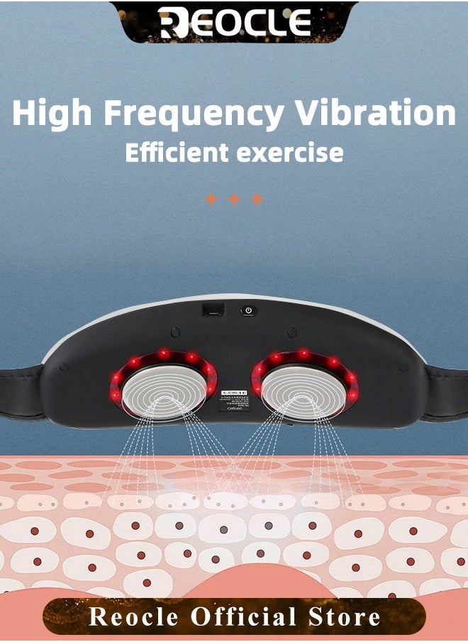 REOCLE Slimming Belt Weight Loss Machine Adjustable Vibration Massage Belly Fat Burner with 3 Massage Modes for Women Men  - Image 2