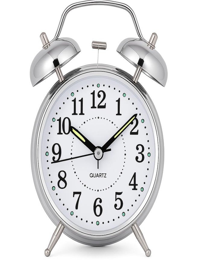 Kadio Analog Metal Analog Night Light Alarm Clock Vintage Antique Classic Desk Clock - Image 1