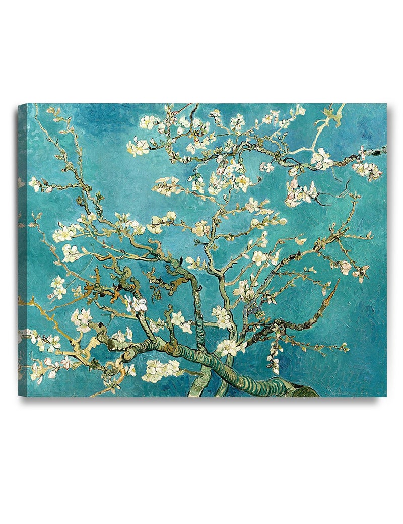 DECORARTS - Almond Blossom Tree - Vincent Van Gogh Art Reproduction. Giclee Canvas Prints Wall Art for Home Decor 30x24 - Image 1