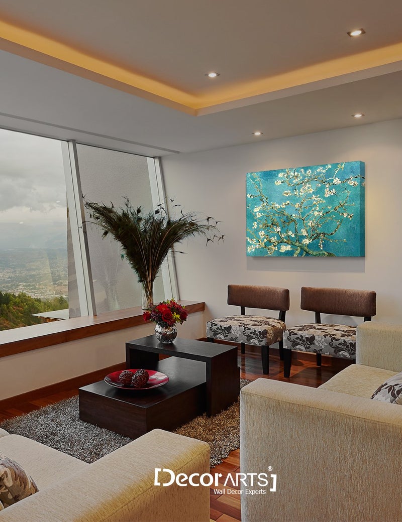 DECORARTS - Almond Blossom Tree - Vincent Van Gogh Art Reproduction. Giclee Canvas Prints Wall Art for Home Decor 30x24 - Image 3