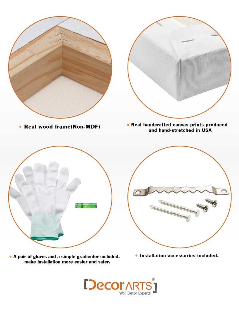 DECORARTS - Almond Blossom Tree - Vincent Van Gogh Art Reproduction. Giclee Canvas Prints Wall Art for Home Decor 30x24 - Image 4