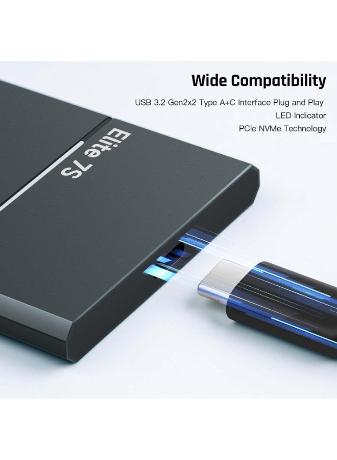 HIKSEMI Portable External SSD 1TB, Read and Write Speed up to 2000MB/s, USB 3.2 Gen 2x2 NVMe External Solid State Drives, IPX7 Waterproof Level - Elite 7S - Image 5