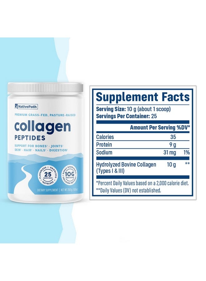 NativePath Collagen Peptides Protein Powder For Skin Hair Nails Collagen Powder For Skin 8.8 Oz (25 Servings) - Image 3