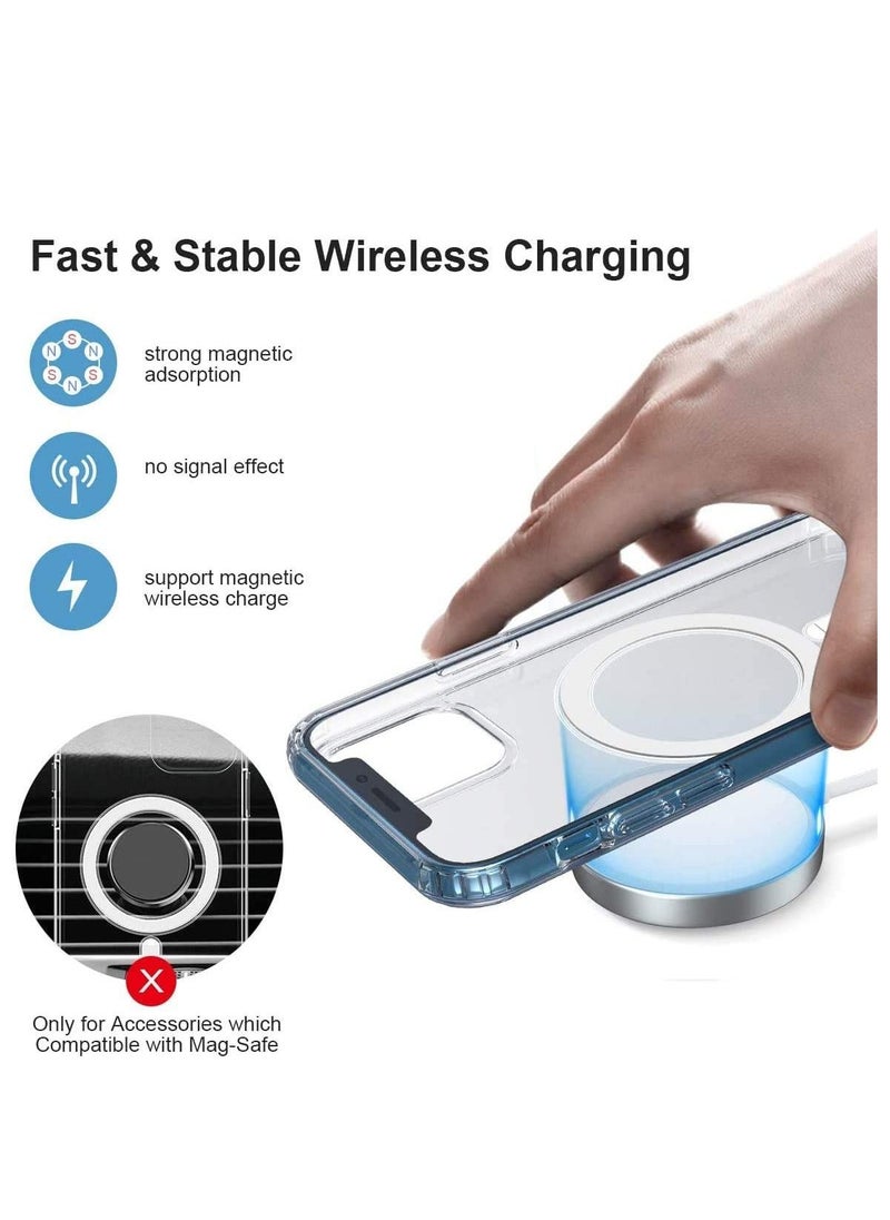 Generic - MagSafe Case  iPhone 11 Pro  Transparent Magnetic Back Cover Thin Hard Anti-Shock Anti-Yellowing Flexible Silicone TPU Wireless Charging - Image 1