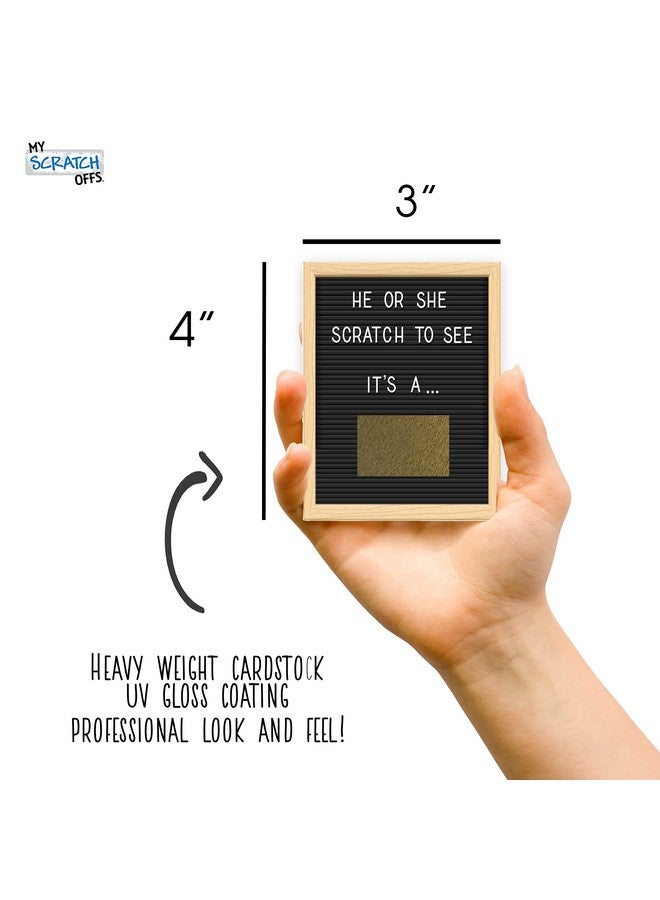 My Scratch Offs بطاقات سحب اللوتو للكشف عن الجنس - إنه ولد - لوحة حروف - 25 بطاقة للعائلة والأصدقاء - Image 3