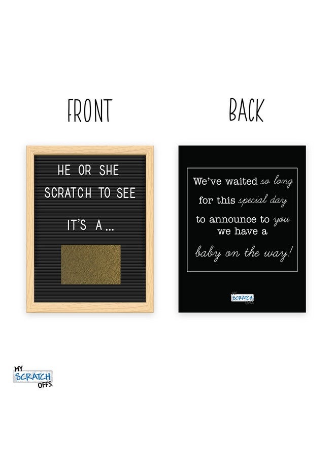 My Scratch Offs بطاقات سحب اللوتو للكشف عن الجنس - إنه ولد - لوحة حروف - 25 بطاقة للعائلة والأصدقاء - Image 5