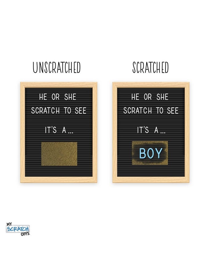 My Scratch Offs بطاقات سحب اللوتو للكشف عن الجنس - إنه ولد - لوحة حروف - 25 بطاقة للعائلة والأصدقاء - Image 4