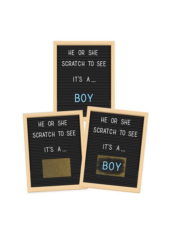 My Scratch Offs بطاقات سحب اللوتو للكشف عن الجنس - إنه ولد - لوحة حروف - 25 بطاقة للعائلة والأصدقاء - Image 1