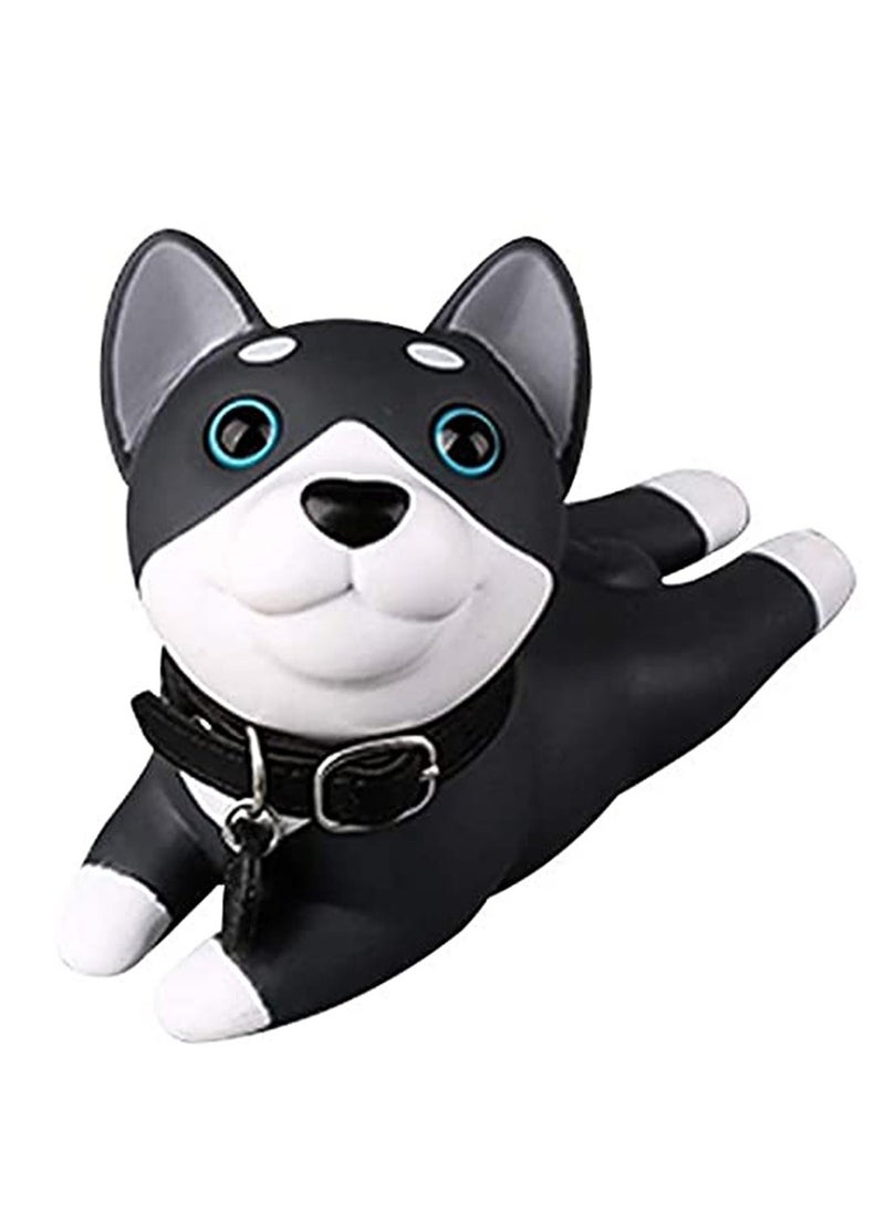 Decorative Door Stopper Cute Dog Door Stopper Door Stop Silicone Door Stops Cute Style Door Wedge for Home and Office Black and White, Prevent Accidental Locks In the Room  - Image 1