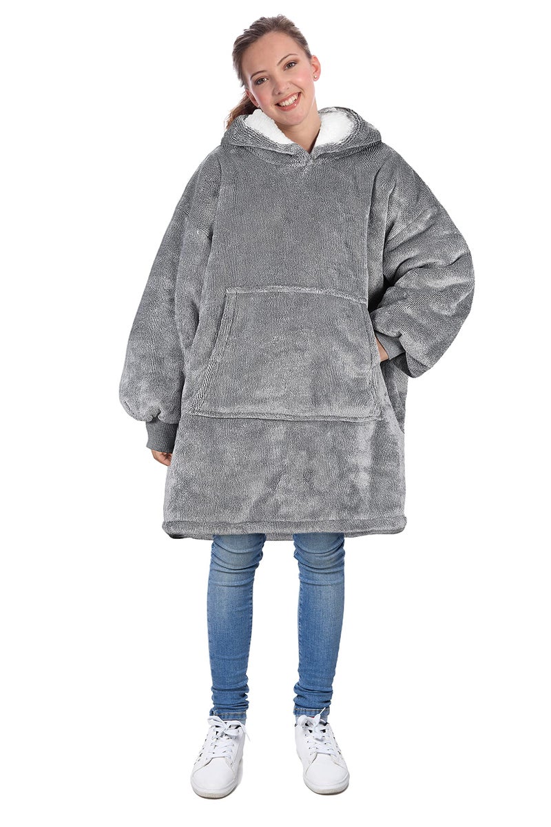 Catalonia Catalonia Panda Blanket Hoodie Sweatshirt for Kids  Oversized Wearable Sherpa Pullover for 7-16 yr Teens Youth  Gift Idea  - Image 3