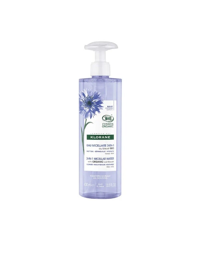 Klorane Organic Cornflower Micellar Water 400ml - Image 1