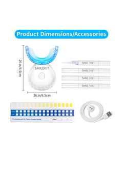 طقم تبييض الأسنان LED الاحترافي مسرع تبييض الأسنان القابل لإعادة الشحن USB مع جل تبييض الأسنان 4 قطع ، يساعد على إزالة البقع منتجات تبييض الأسنان - pzsku/Z72EFBB32E529362315C2Z/45/_/1698286726/0700931c-60f7-4ca8-af75-e412816288fb