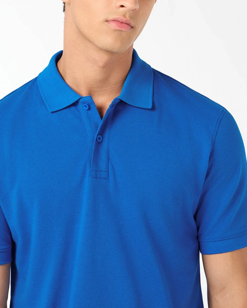 bewakoof  Men's Blue Polo T-shirt for Men | Best Price UAE