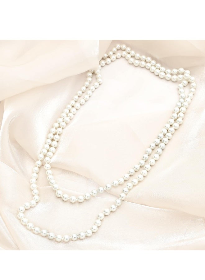 Party Dress Up Set, 1920s Flapper Accessories Set for Women, Fancy Dress Party Accessories with Flapper Headband Long Gloves Pearl Necklace, Great Gatsby Theme Party Accessories (A6) - Image 3