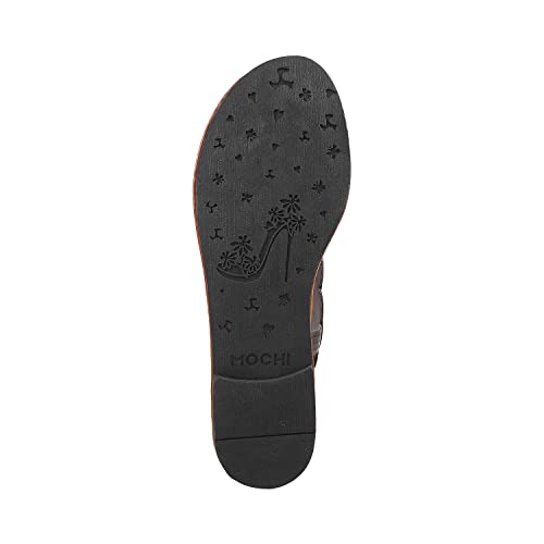 Mochi Womens Synthetic Gun Metal Sandals (Size (5 UK (38 EU)) - Image 4