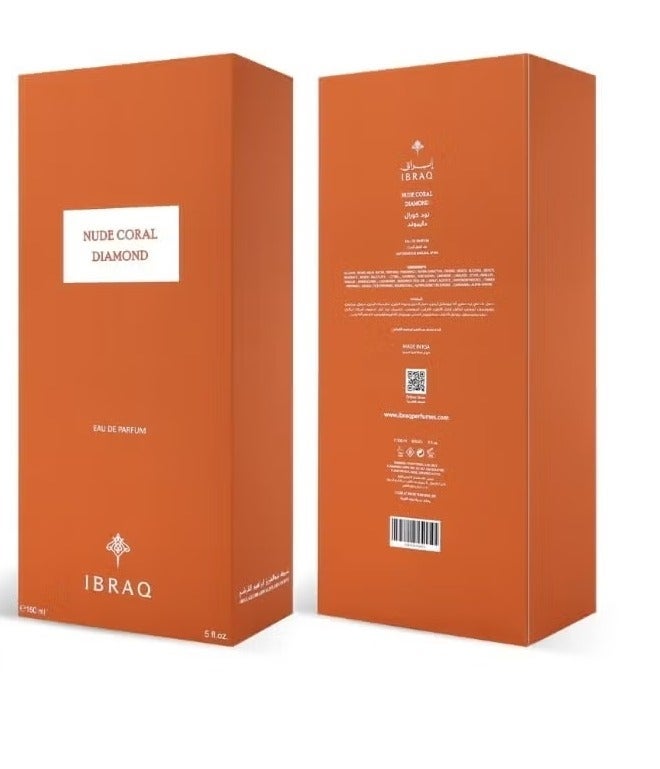 IBRAQ Ibrahim Al Qurashi Nude Coral Diamond Unisex Edp 150ML - Image 5