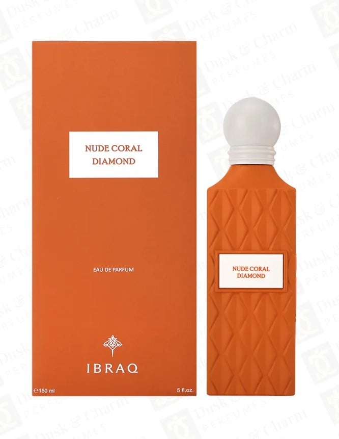 IBRAQ Ibrahim Al Qurashi Nude Coral Diamond Unisex Edp 150ML - Image 3