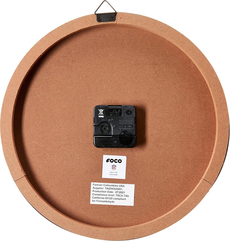 FOCO NFL Atlanta Falcons Barrel Wall Clock - Image 3