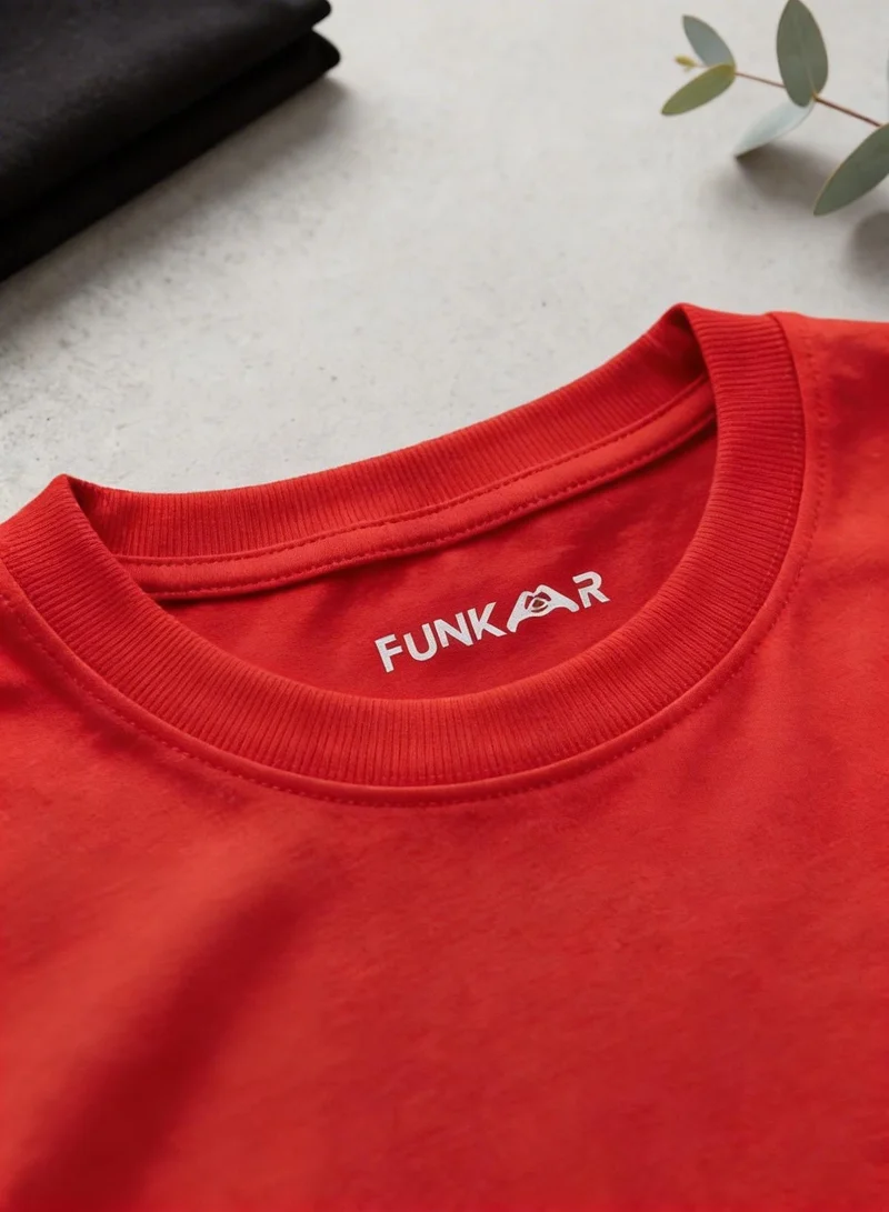 Funkaar Red Funkaar NASA theme Graphic Print T-shirt for Boys & Girls  | Best Price UAE