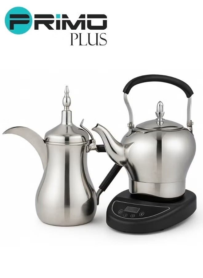 بريمو بلس مجموعة الشاي والقهوة بقوة 800 واط مع سعة 1 لتر لدلو القهوة، و 1.2 لتر لدلو الشاي - Image 4