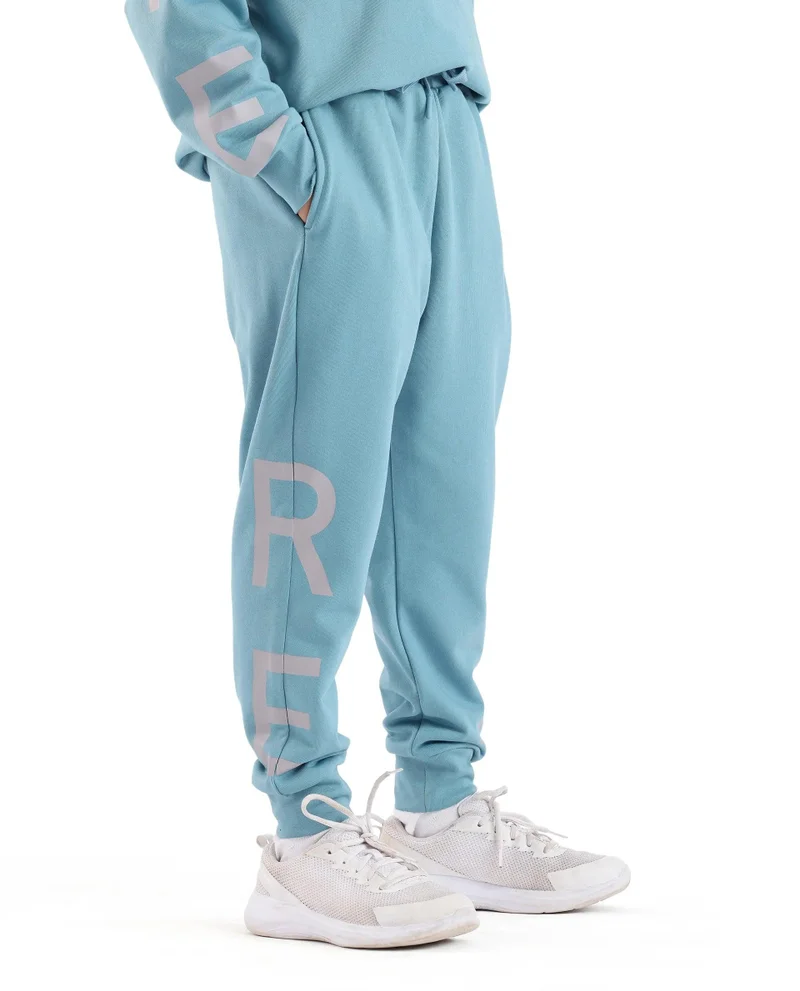 Rare Ones Rare Ones Kids Joe Blue Cotton Poly Plastisol Print Trackpant