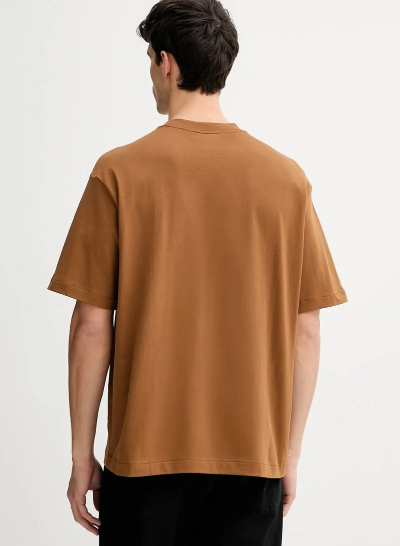 CALVIN KLEIN Logo Relaxed Crew Neck T-Shirt