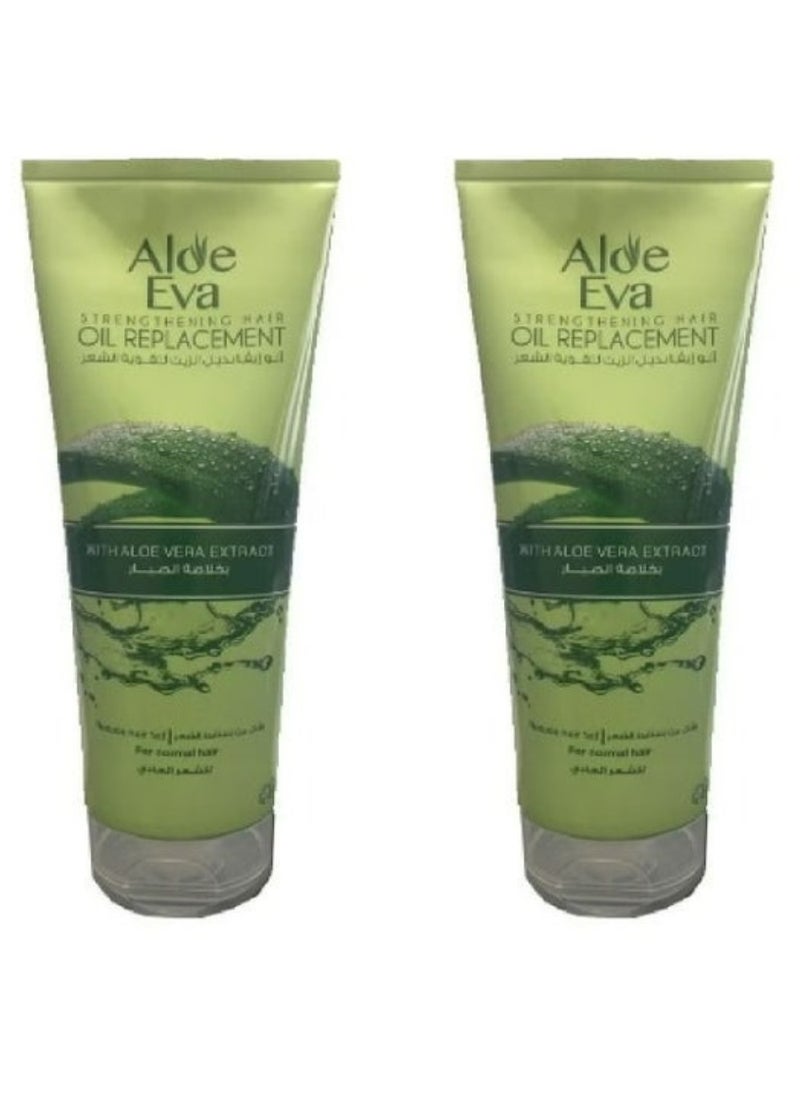 Eva - 2-Piece Set Strengthening Hair Oil Replacement With Aloe Vera Extract 2X250ml - Image 1