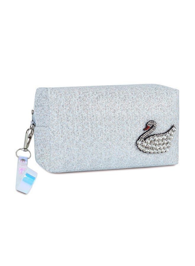 NFI essentials Makeup Pouch Cosmetic Pouch Vanity Case Jewellery Pouch Stationery Pencil Case Travel Organiser Travel Pouch Bag with Detachable Handle - Image 1