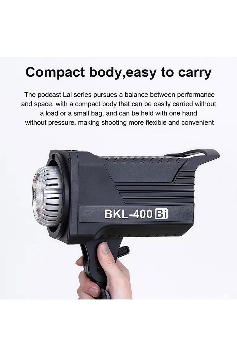 Glanfen 160W COB LED Video Light with Remote Control - Bowens Mount Continuous Output Lighting, Bi-Color Temperature 2700K-6500K CRI98+ & 8 Effects for Studio/Outdoor Photography/Video Recording - Image 2