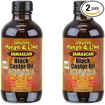 Jamaican Mango Lime Black Castor Oil Original Organic 118 ml Pack of 2