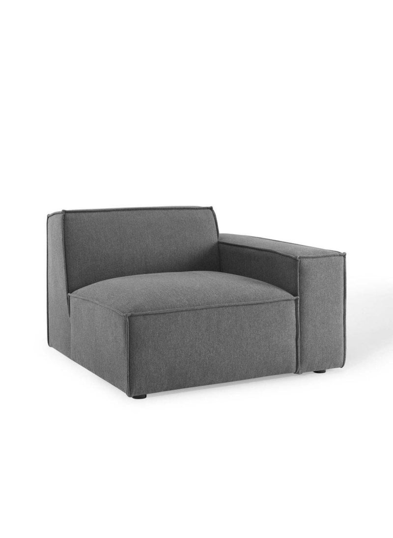KARNAK Karnak Boulevards 4 Seater L-Shape Polyester Sofa – Dark Grey  - Image 2