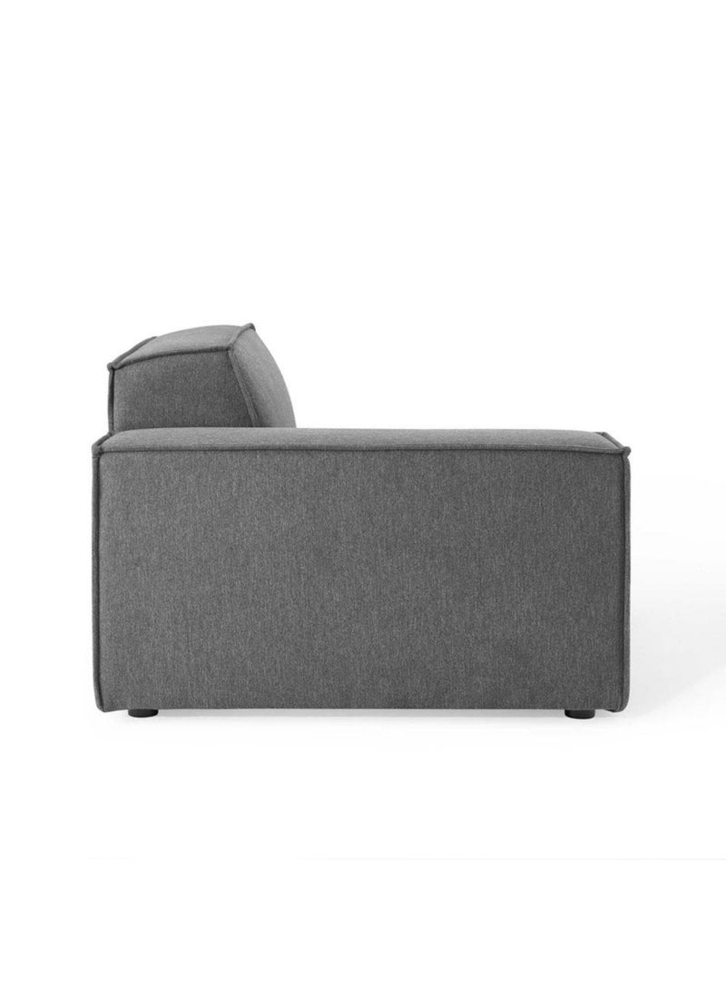 KARNAK Karnak Boulevards 4 Seater L-Shape Polyester Sofa – Dark Grey  - Image 4