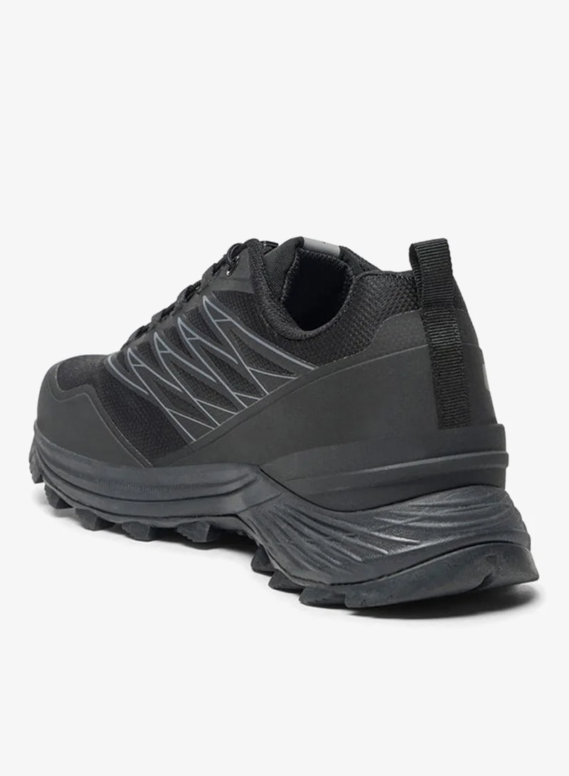 كابا حذاء رياضي رجالي بنسيج مزخرف وإغلاق برباط