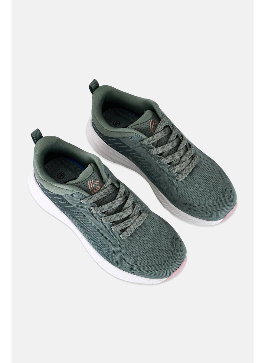 RBX Women Lace Up Running Shoes, Sage Green  - Image 4