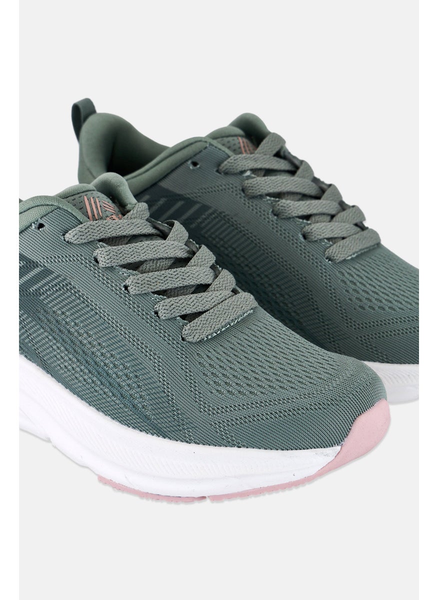 RBX Women Lace Up Running Shoes, Sage Green  - Image 3