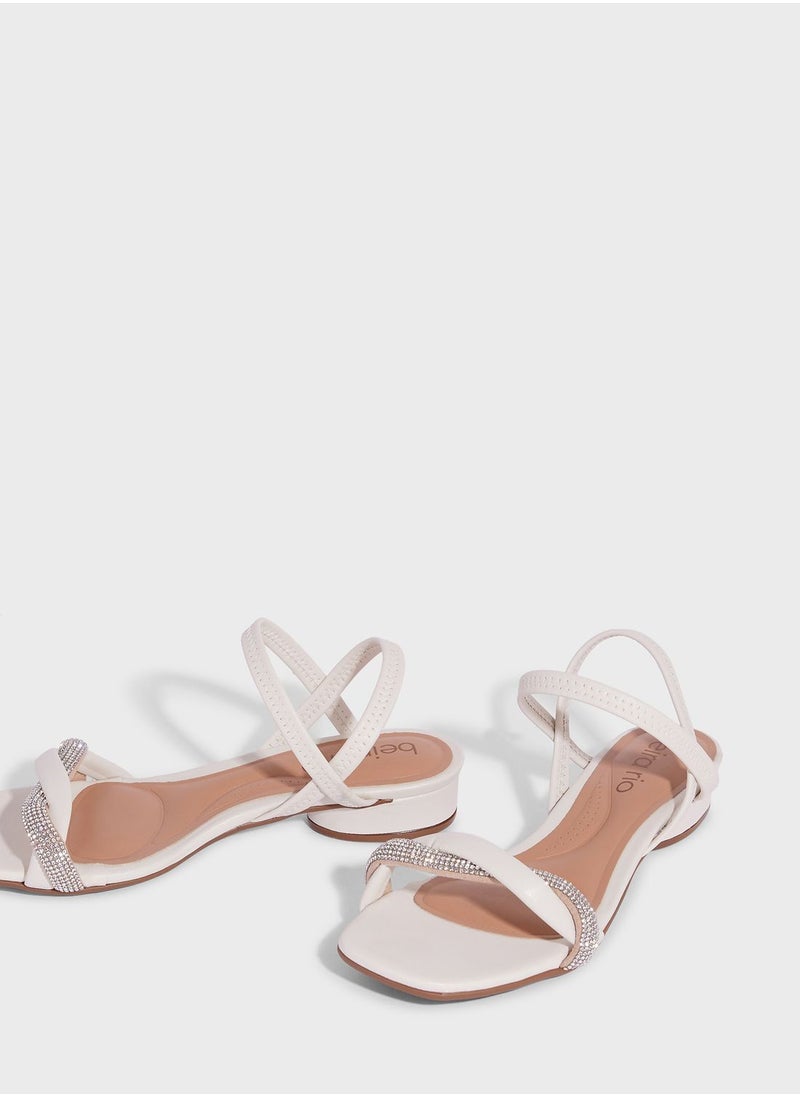 Beira Rio - Ada Ankle Strap Low Heel Sandals - Image 1
