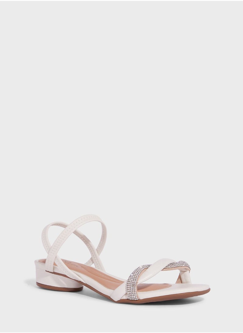 Beira Rio - Ada Ankle Strap Low Heel Sandals - Image 1