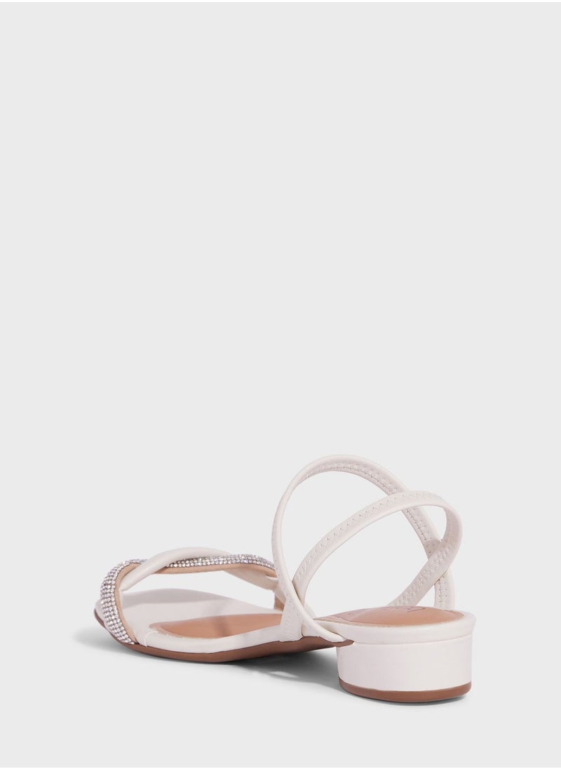 Beira Rio - Ada Ankle Strap Low Heel Sandals - Image 1