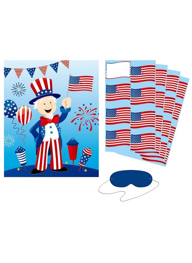 Iconikal Iconikal 32 Player Bingo and Pin-On Game Set (Patriotic)  - Image 3