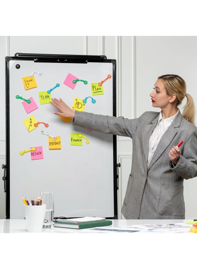 SUNFICON Cable Organizers Clips Magnetic Earbuds Cords Winder Bookmark Clips Whiteboard Noticeboard Fridge Magnets USB Cable Manager Ties Straps for Home,Office,School 5 Pack Assorted Light Colors - Image 4