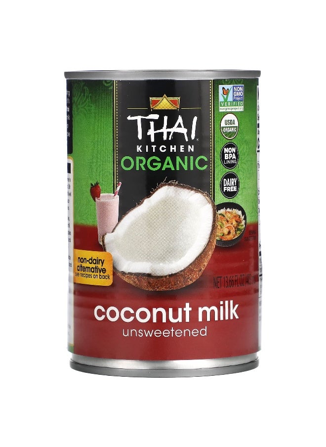Thai Kitchen Thai Kitchen, Organic Coconut Milk, Unsweetened, 13.66 fl oz (403 ml)  - Image 1