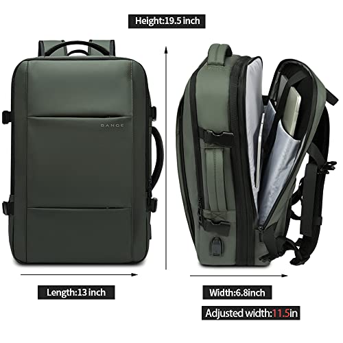 BANGE Carry-on Backpack, 45L Expandable Travel Backpacks,Weekend Backpack Briefcase,Waterproof Laptop Backpack Fits For 17.3” Laptop - Image 5