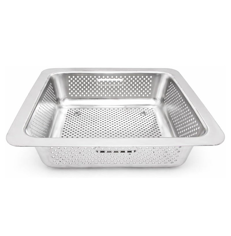 GSW Stainless Steel Floor Sink Drain Strainer 10W x 10L x 3H Perfect for Restaurant Bar Buffet 3 H SS - Image 2