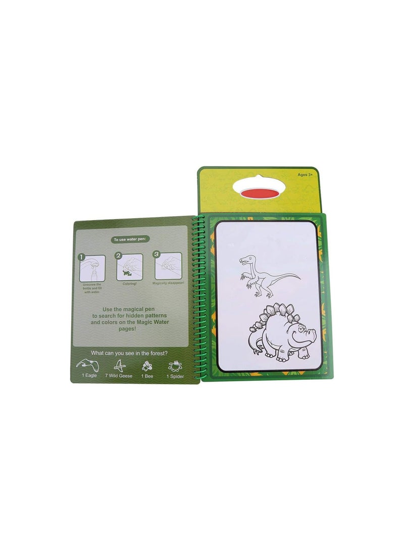GGOOT Drawing Book with Pen, Kids Reusable Water Drawing Baby Toys Toddler Painting Board Writing Mats Bath Toy Sketch Learning Educational Gifts for Boy Girl(Dinosaur Pattern) - Image 5