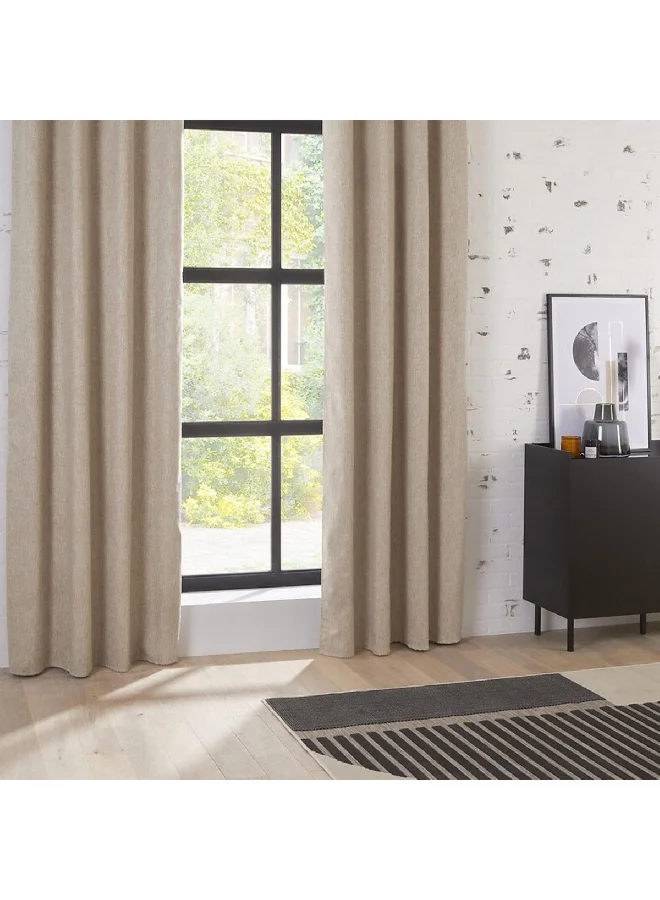 atmosphera Pio Blackout Curtain Beige 140 x 260 cm 194322D