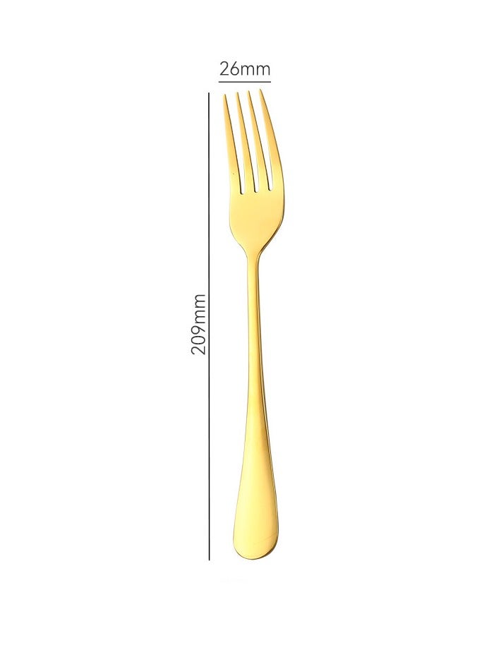 Thick Steak Knife Stainless Steel Tableware Home Beef Steak Knife Gold