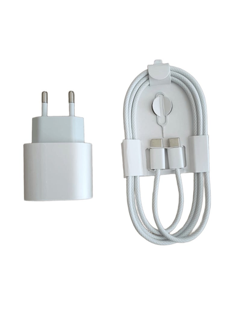35W Super Fast Charger for iPhone 16 Pro Max, White - Image 1