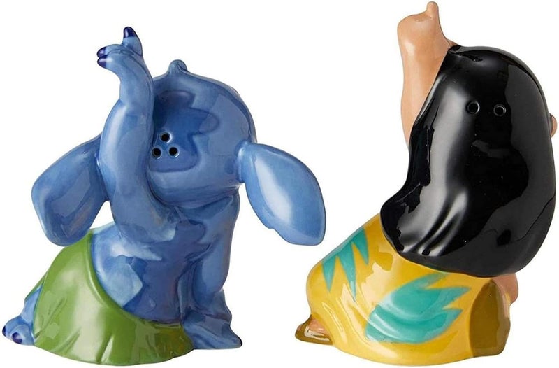 Enesco Lilo and Stitch cermaic Salt and Pepper Shakers, 3.5 Inches, Multicolor - Image 3