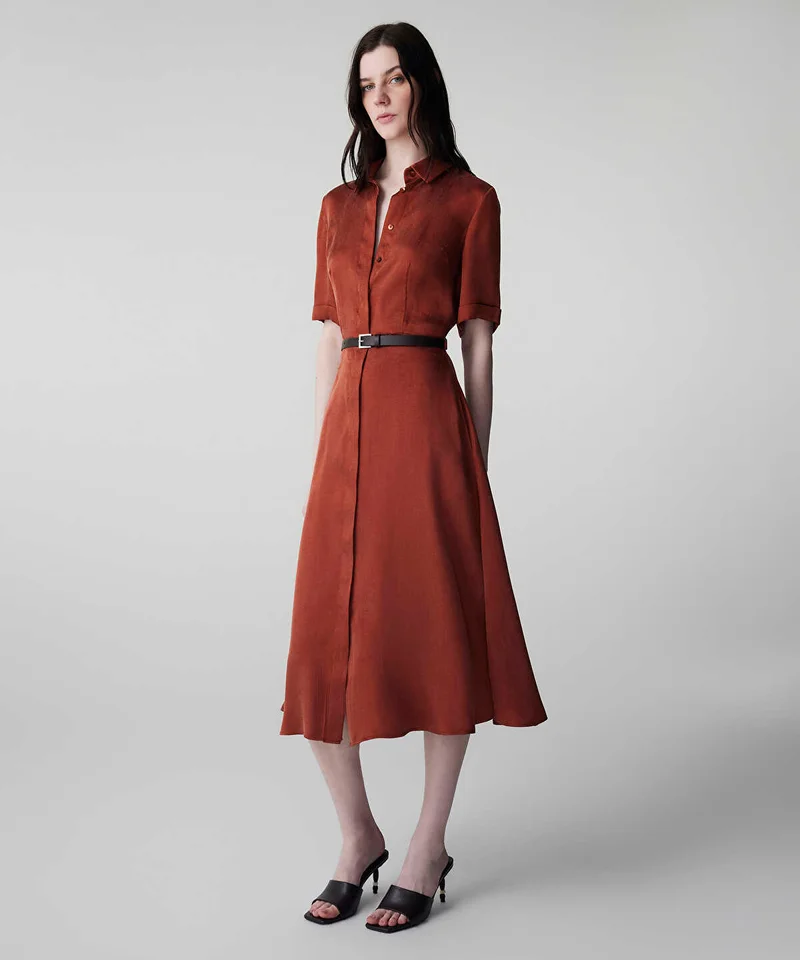 ايبيكيول Belted Cupro Dress