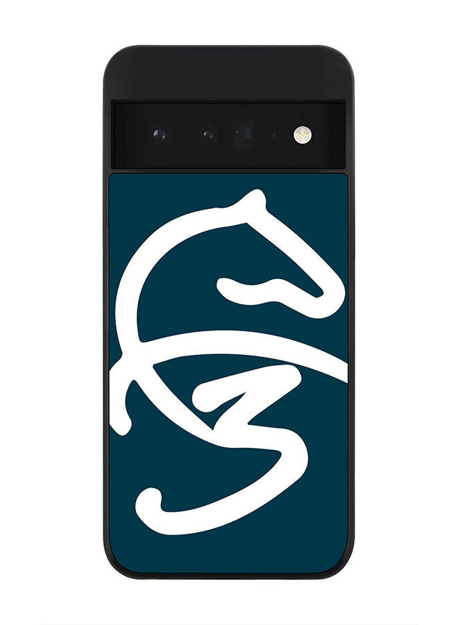 Stylizedd Rugged Black edge case for Google Pixel 6 Pro 5G Slim fit Soft Case Flexible Rubber Edges Anti Drop TPU Gel Thin Cover -  Faz3 Style Blue - Image 1